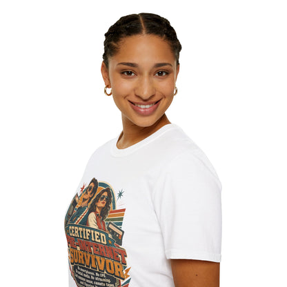 Certified Pre-Pandemic Survivor T-Shirt — Retro 70s Vintage Graphic