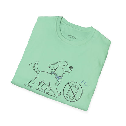 Less Scrolling, More Strolling Dog T-Shirt