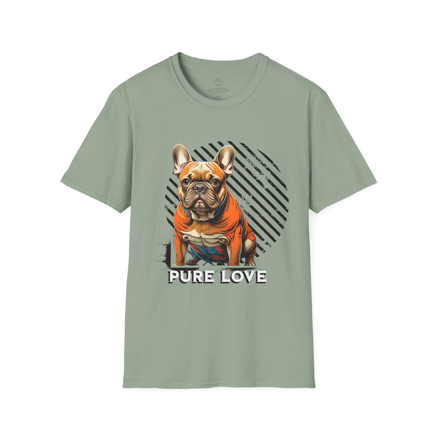 Pure Love French Bulldog Unisex Softstyle T-Shirt