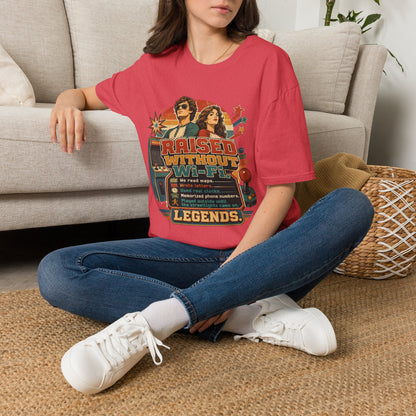 Raised Without Wi‑Fi T-Shirt — Retro 'Legends' Vintage Graphic Tee