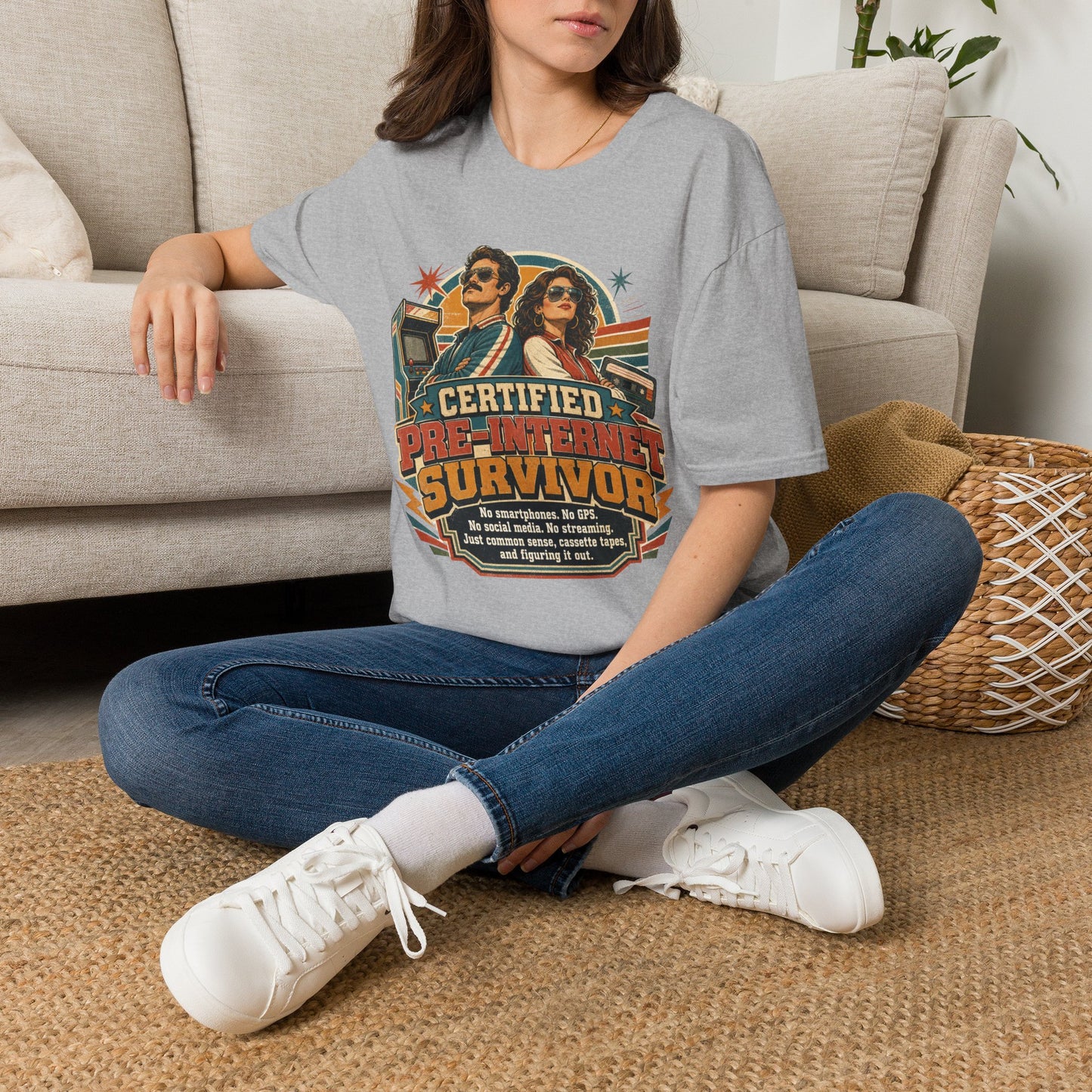 Certified Pre-Pandemic Survivor T-Shirt — Retro 70s Vintage Graphic