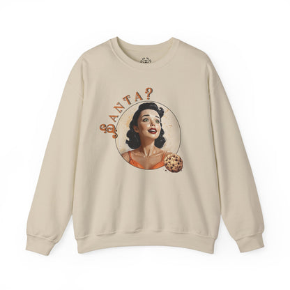 Funny Cookie Lover Sweatshirt - Retro Design - Santa? Christmas