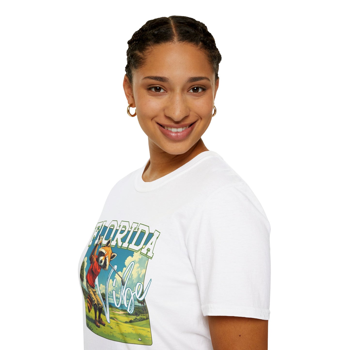Florida Vibe Unisex Softstyle T-Shirt | Relaxed Fit Graphic Tee for Casual Days, Summer and Travel,florida,sport,golf