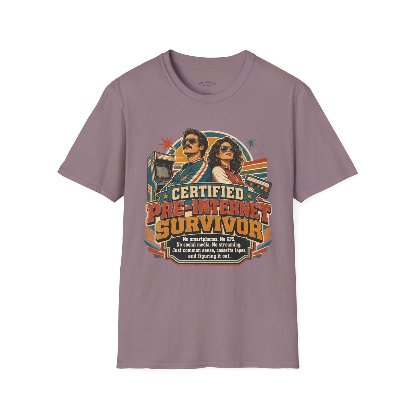 Certified Pre-Pandemic Survivor T-Shirt — Retro 70s Vintage Graphic