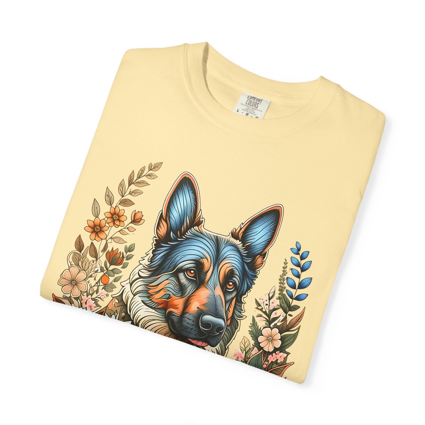 Pure Love Flower-Graphic T-Shirt for Dog Lovers