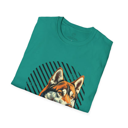 Pure Love Unisex Softstyle T-Shirt - Orange Dog Design