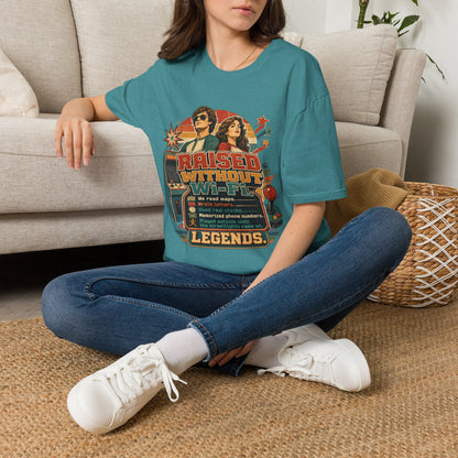 Raised Without Wi‑Fi T-Shirt — Retro 'Legends' Vintage Graphic Tee
