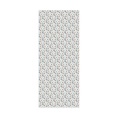 Snowman Holiday Wrapping Paper — Cute Snowman, Pinecone & Snowflake Gift Wrap