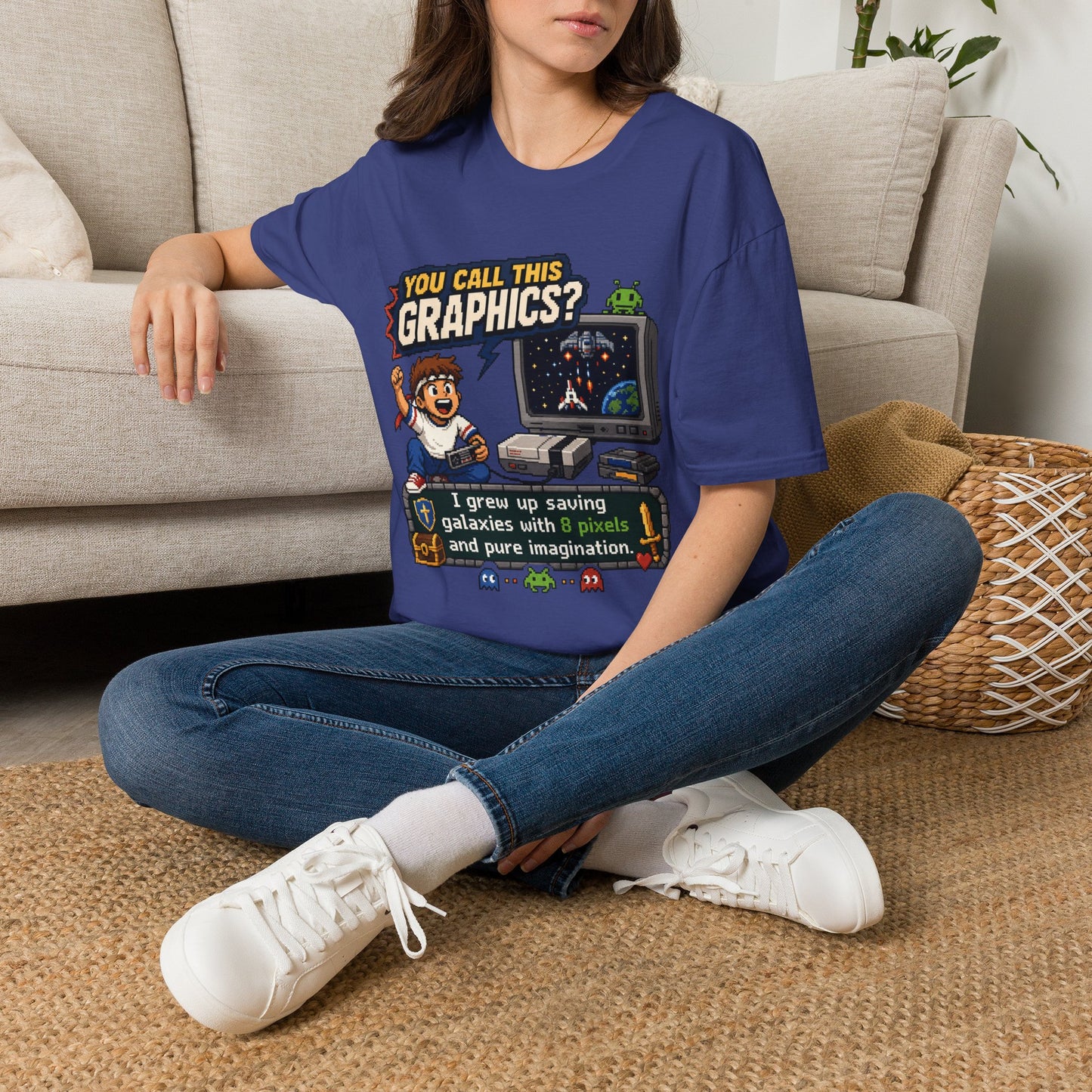 T-Shirt — "You Call This Graphics?" Retro Gamer Vintage Video Game Tee