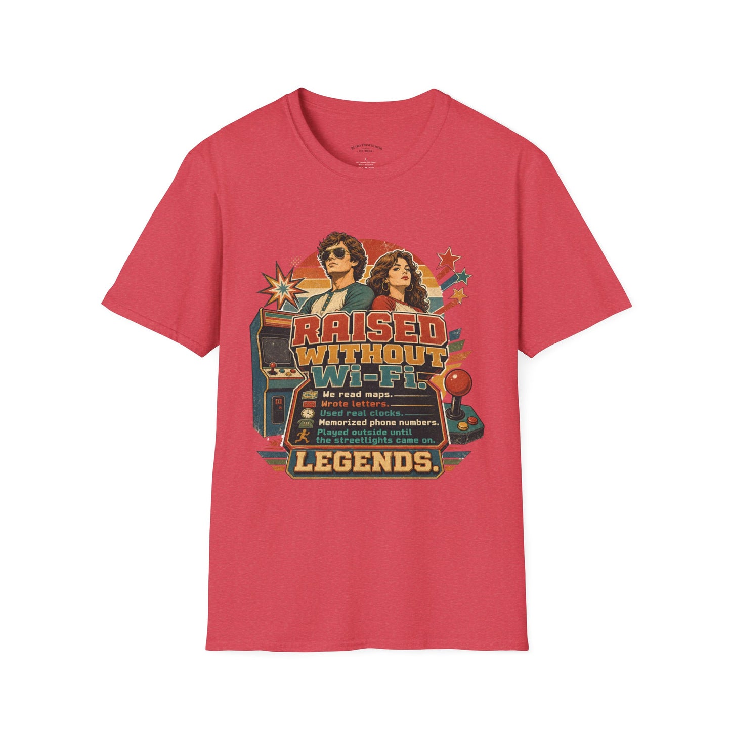 Raised Without Wi‑Fi T-Shirt — Retro 'Legends' Vintage Graphic Tee