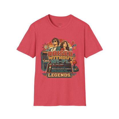 Raised Without Wi‑Fi T-Shirt — Retro 'Legends' Vintage Graphic Tee