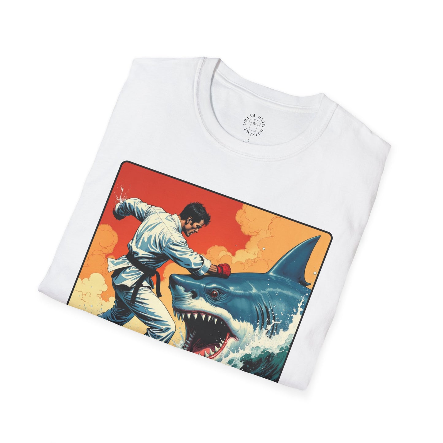 My Game Unisex Softstyle T-Shirt - Retro Shark Design Tee for Adventure Lovers, karate,sport