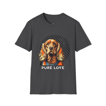 Pure Love Dog T-Shirt - Unisex Softstyle Tee for Dog Lovers