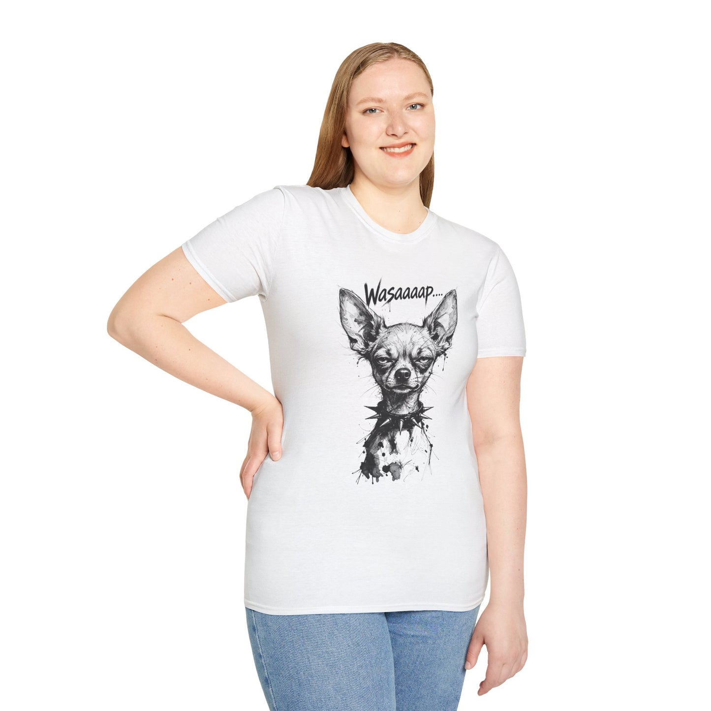 Chihuahua 'Wasaaaap' Graphic T-Shirt — Funny Dog Tee for Pet Lovers