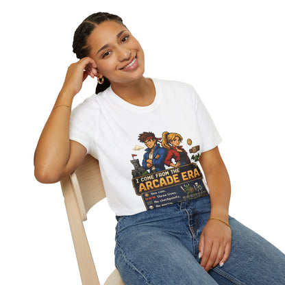 Retro Arcade Era T-Shirt — Pixel RPG Game Tribute