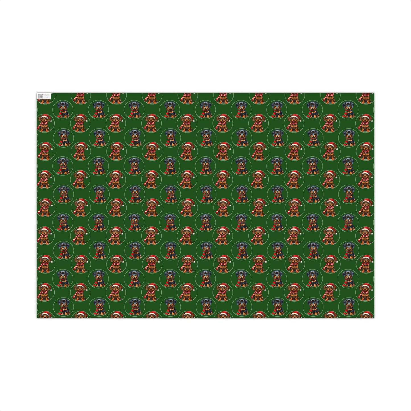 Christmas Dachshund Gift Wrap Paper — Cute Sausage Dog Holiday Wrapping Sheets