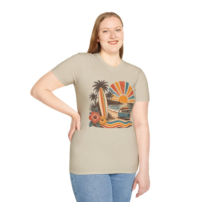 Retro Surf Sunset T-Shirt