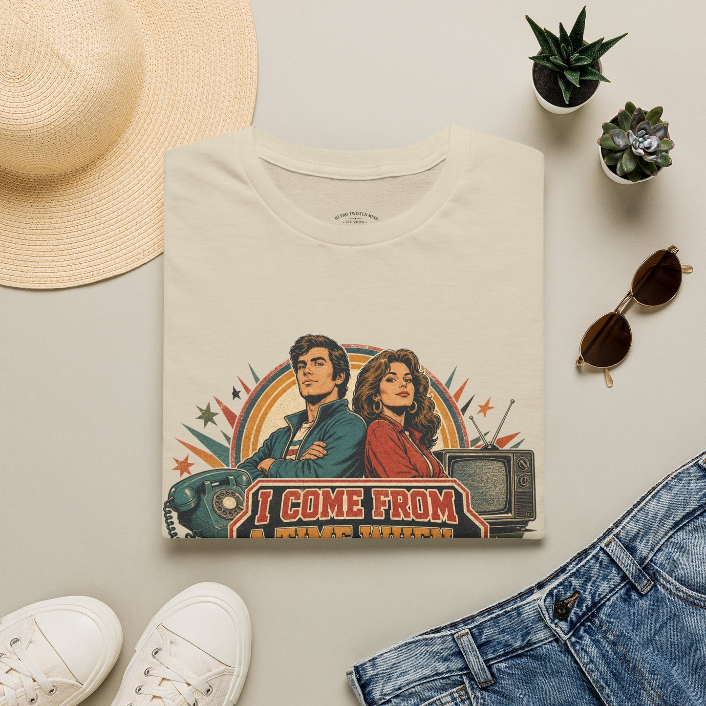 Vintage Road Trip T-Shirt — "I Come From A Time When" Retro Couple Graphic