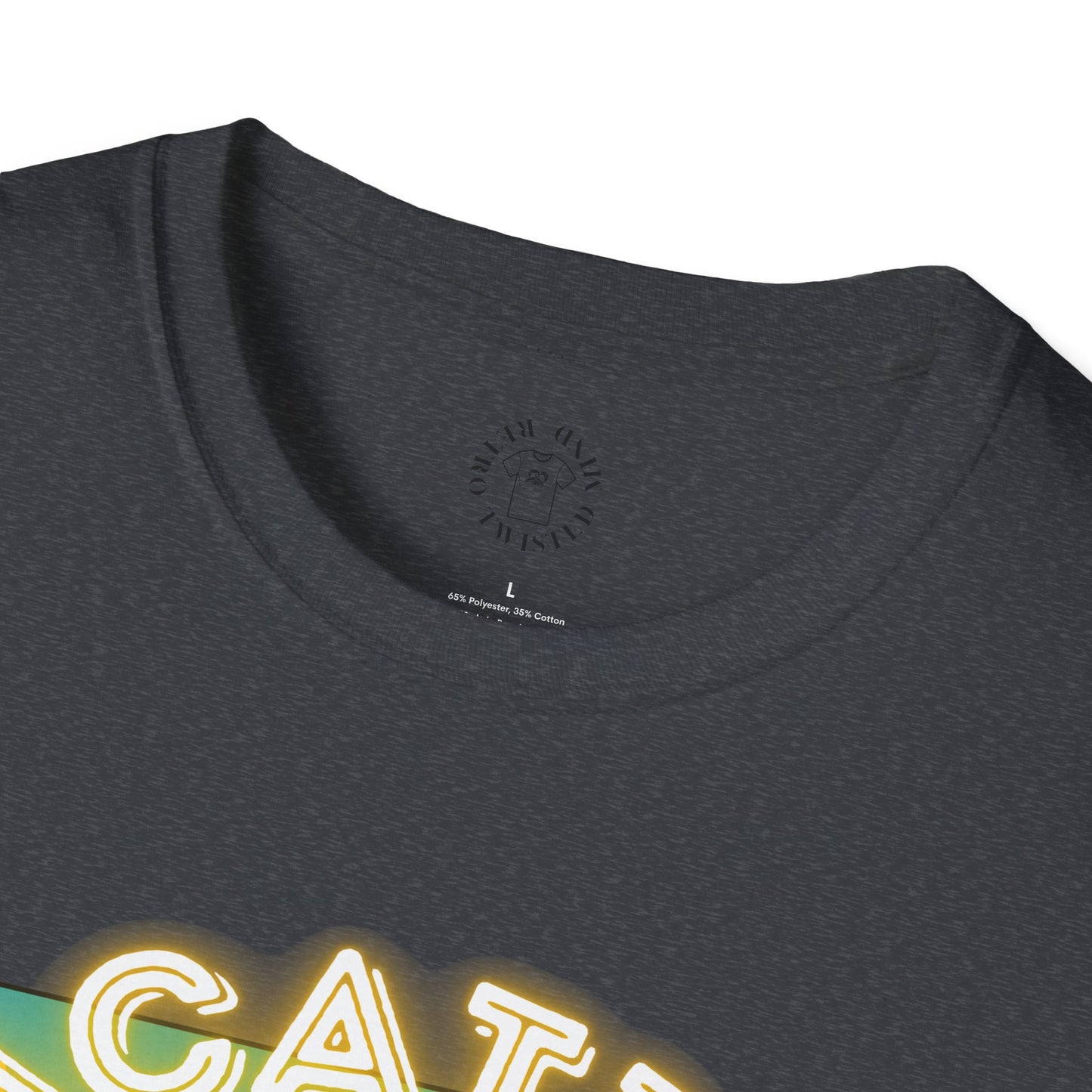 Funny Vacation Mode Unisex Softstyle T-Shirt, manatee