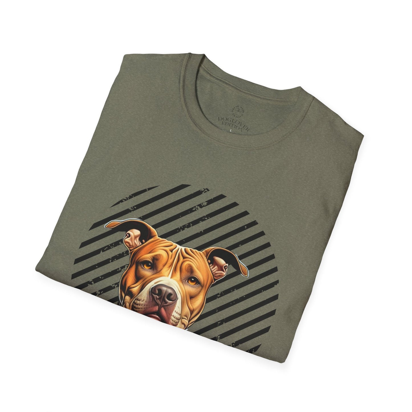 Pure Love Unisex Softstyle T-Shirt - Pitbull Design