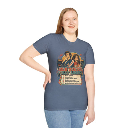 T-Shirt — Retro 'Old School' Arcade Couple Vintage Gamer Tee