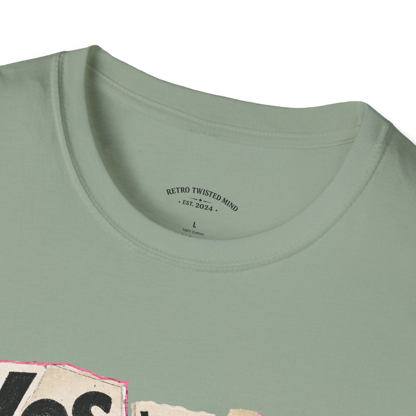 T-Shirt — "Yes We Share, So What?" Retro Collage Graphic Tee