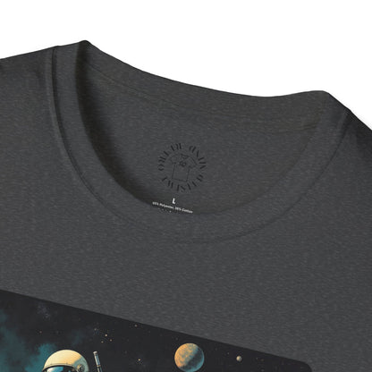 Vintage Space Explorer T-Shirt - 'My Game My Rules' golf, moon,sport