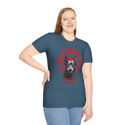 Doberman Graphic T-Shirt — Red Halo 'Bandit' Design