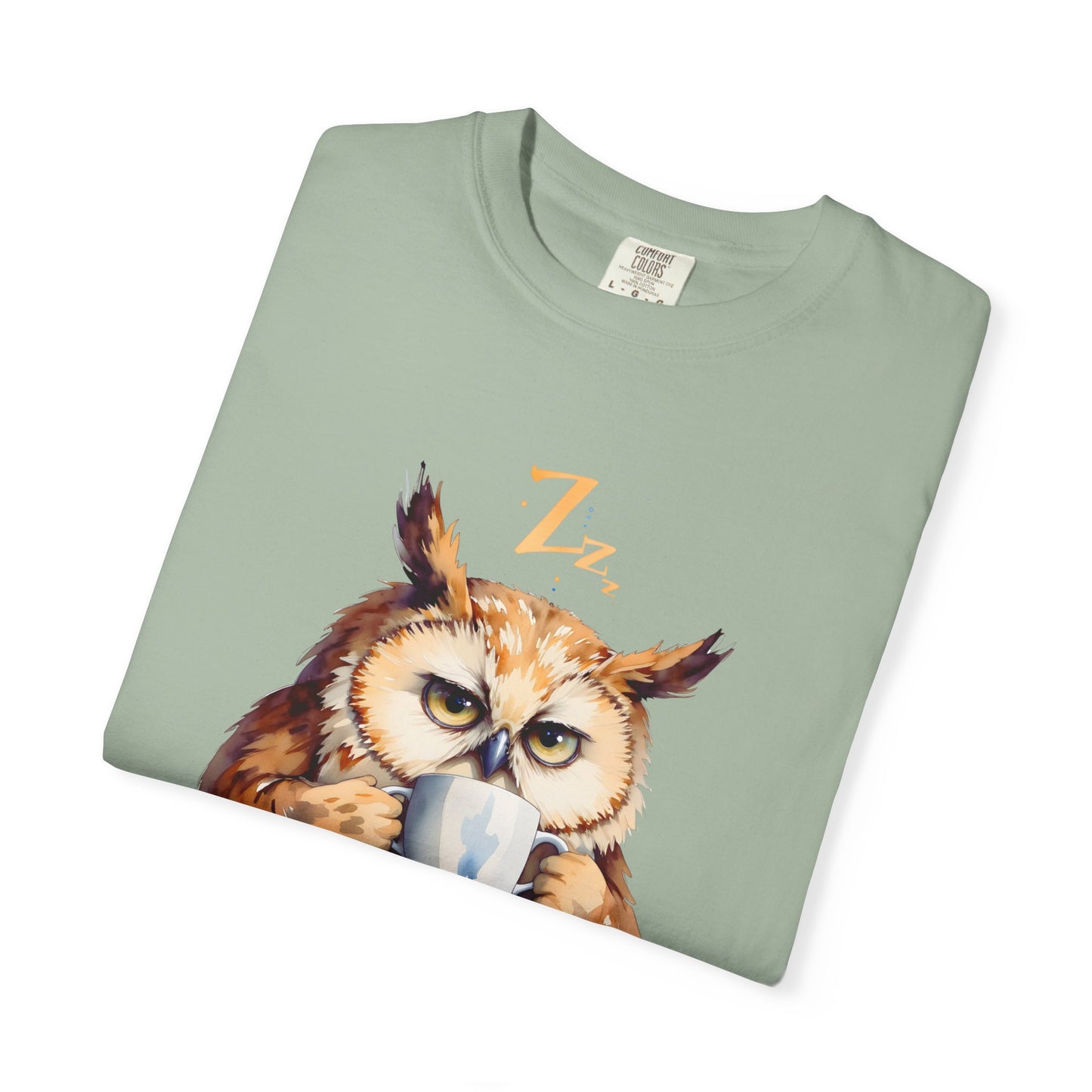 Not Ready Yet Owl T-Shirt — Cute Coffee Morning Graphic Tee