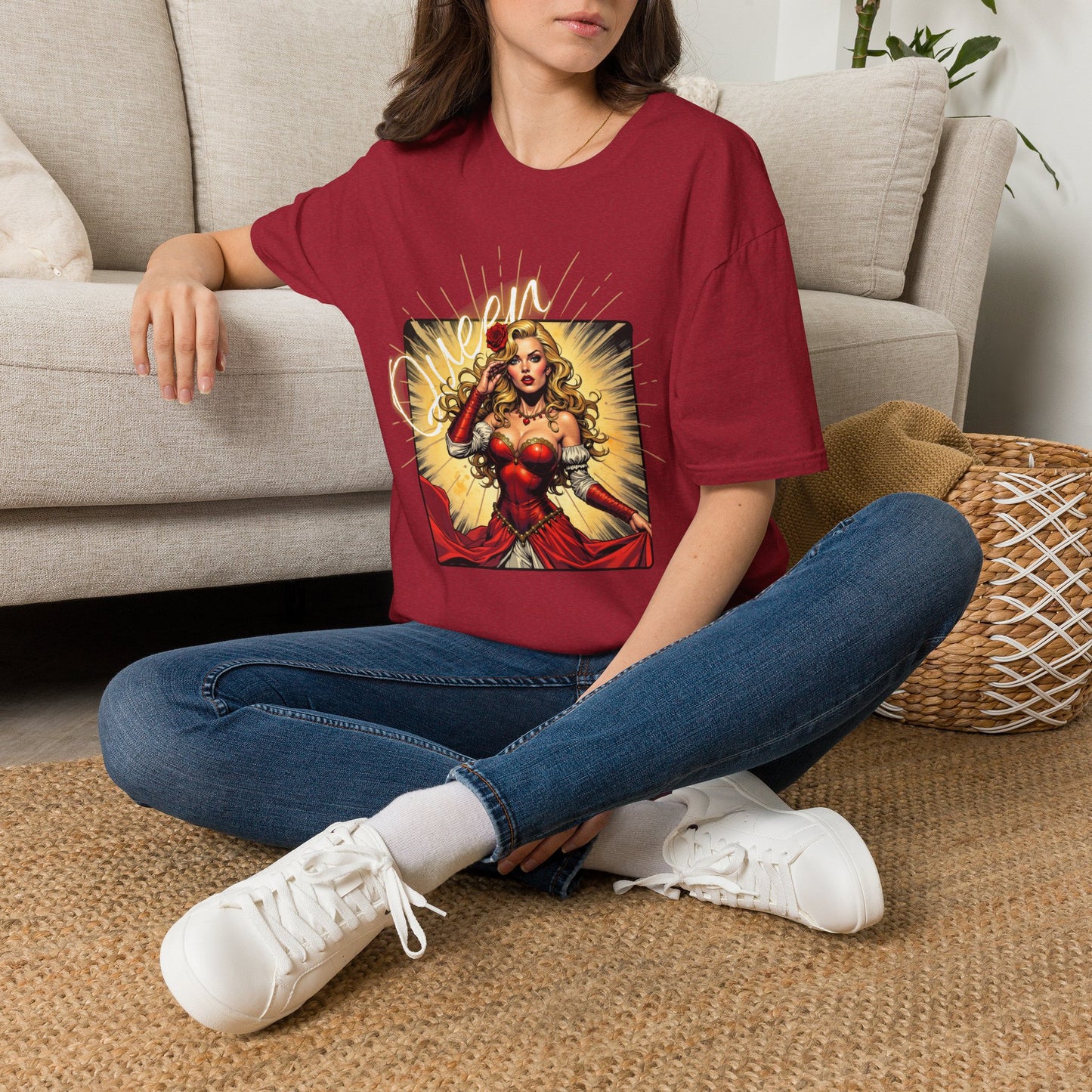 Empowered Women Unisex Softstyle T-Shirt - Bold & Confident Design, queen. girl