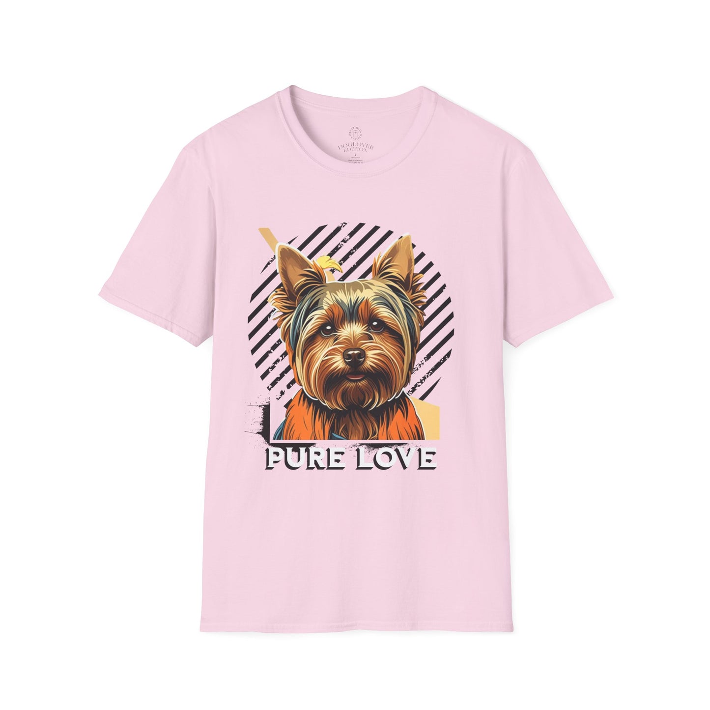 Pure Love Yorkie Unisex Softstyle T-Shirt - Perfect Gift for Dog Lovers