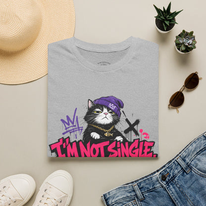 T‑Shirt — “I’m Not Single: I’m in a Toxic Relationship with a Cat” Graphic Tee