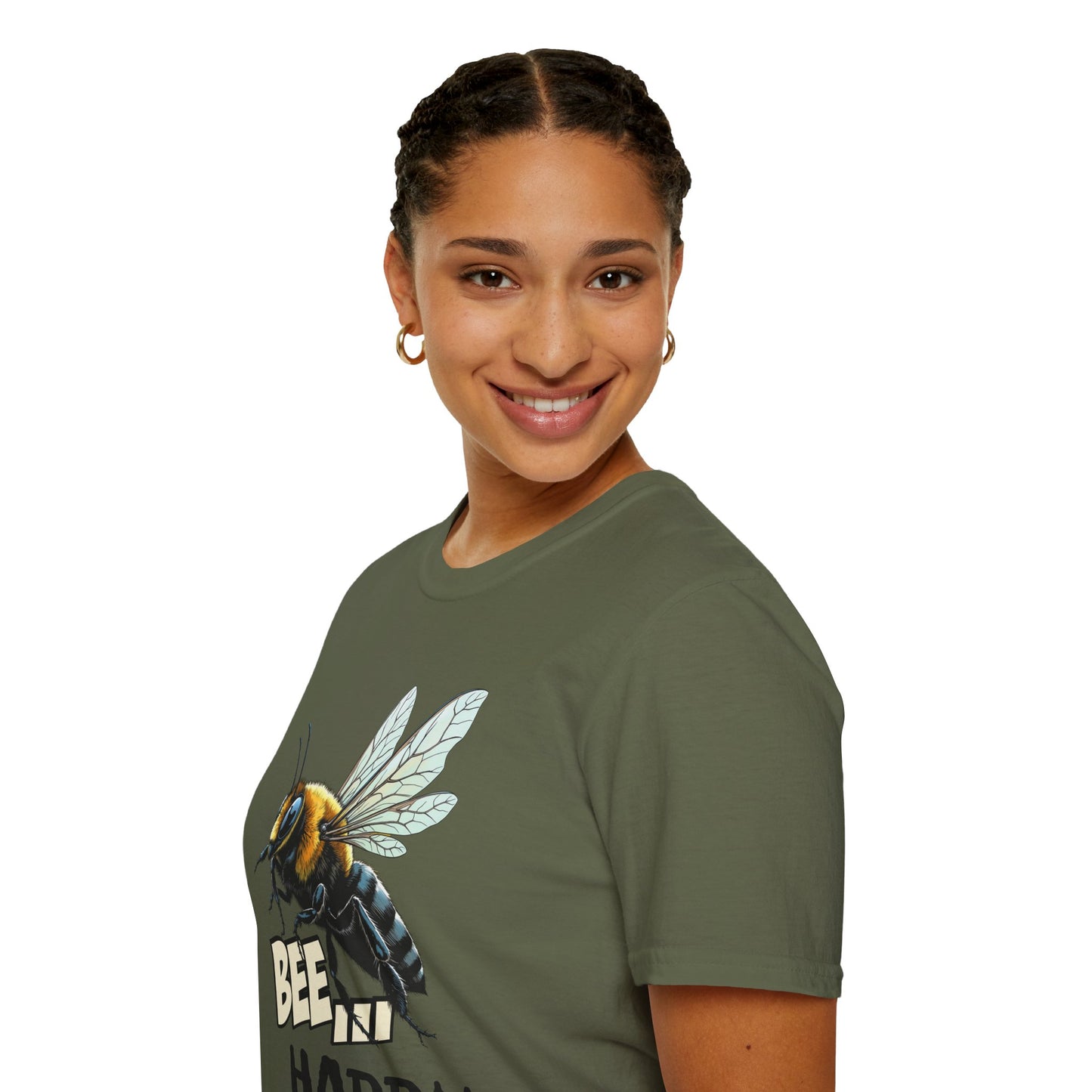 Bee Happy T‑Shirt — Cute Bumblebee Graphic Tee