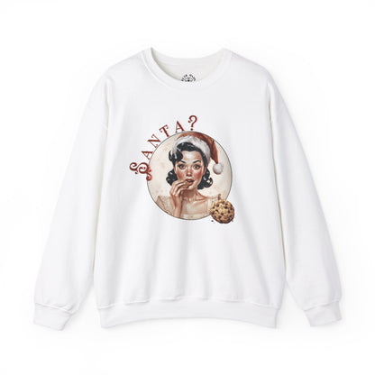 Funny Cookie Lover Sweatshirt - Retro Design - Santa? Christmas