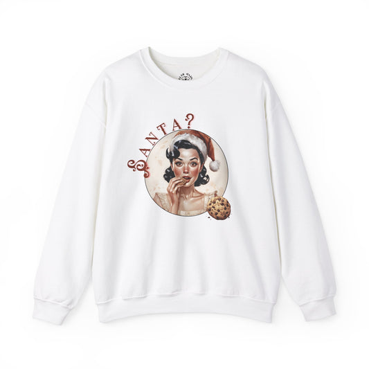Funny Cookie Lover Sweatshirt - Retro Design - Santa? Christmas