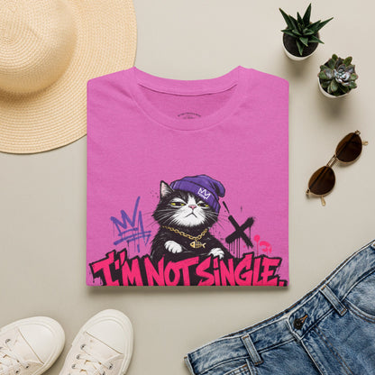 T‑Shirt — “I’m Not Single: I’m in a Toxic Relationship with a Cat” Graphic Tee