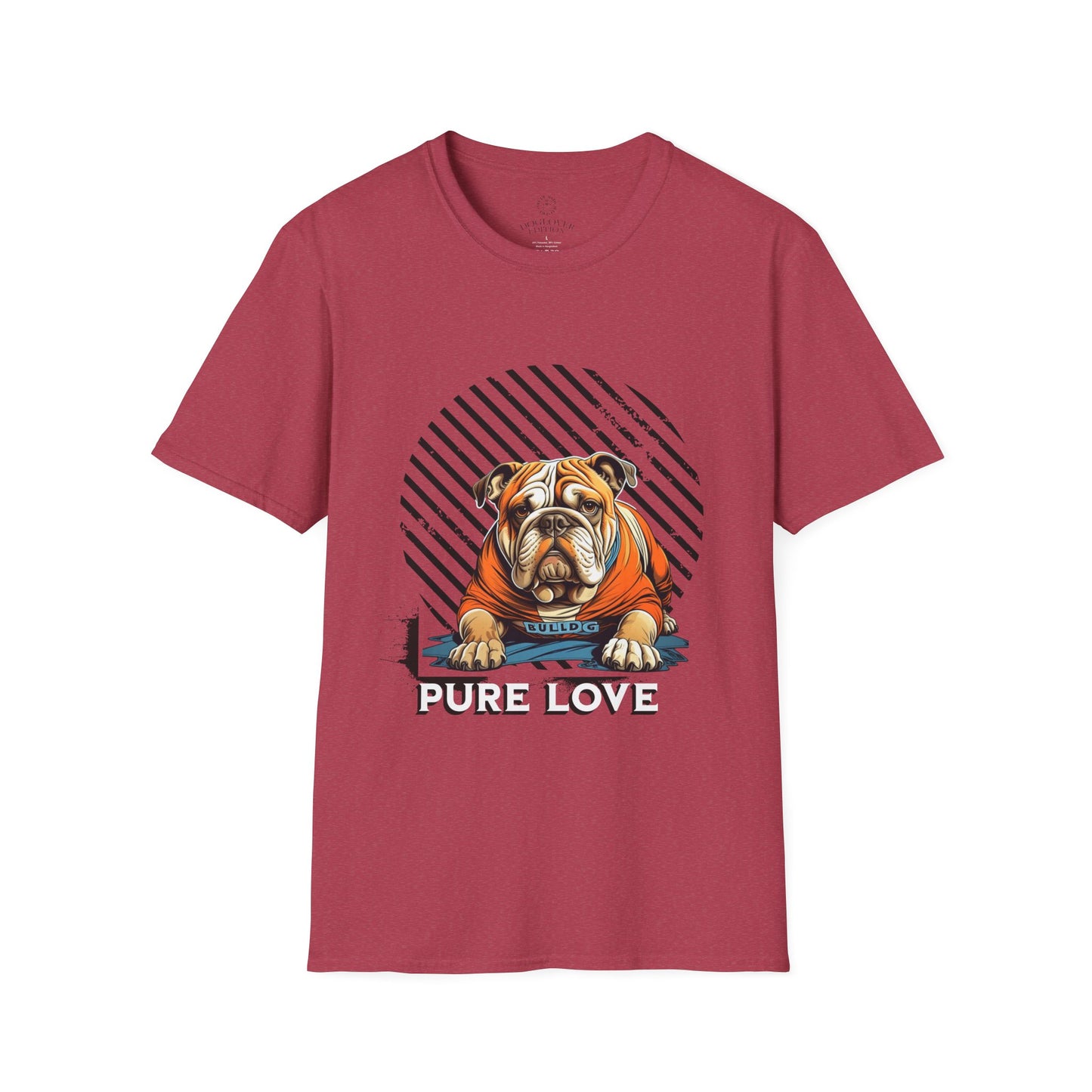Pure Love Bulldog Unisex Softstyle T-Shirt
