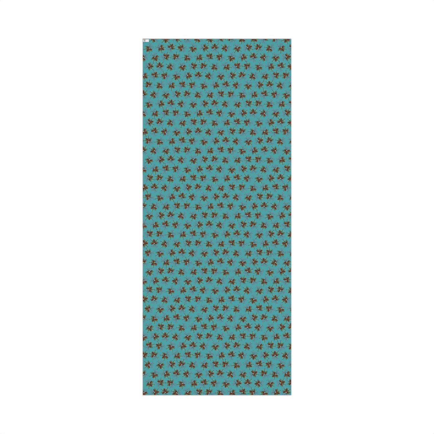 Pinecone & Spruce Teal Gift Wrap Paper – Rustic Holiday Wrapping Sheets