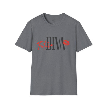 Future Diva Unisex Softstyle T-Shirt | Stylish Casual Tee for Empowered Women | Perfect for Gifts and Celebrations.twisted