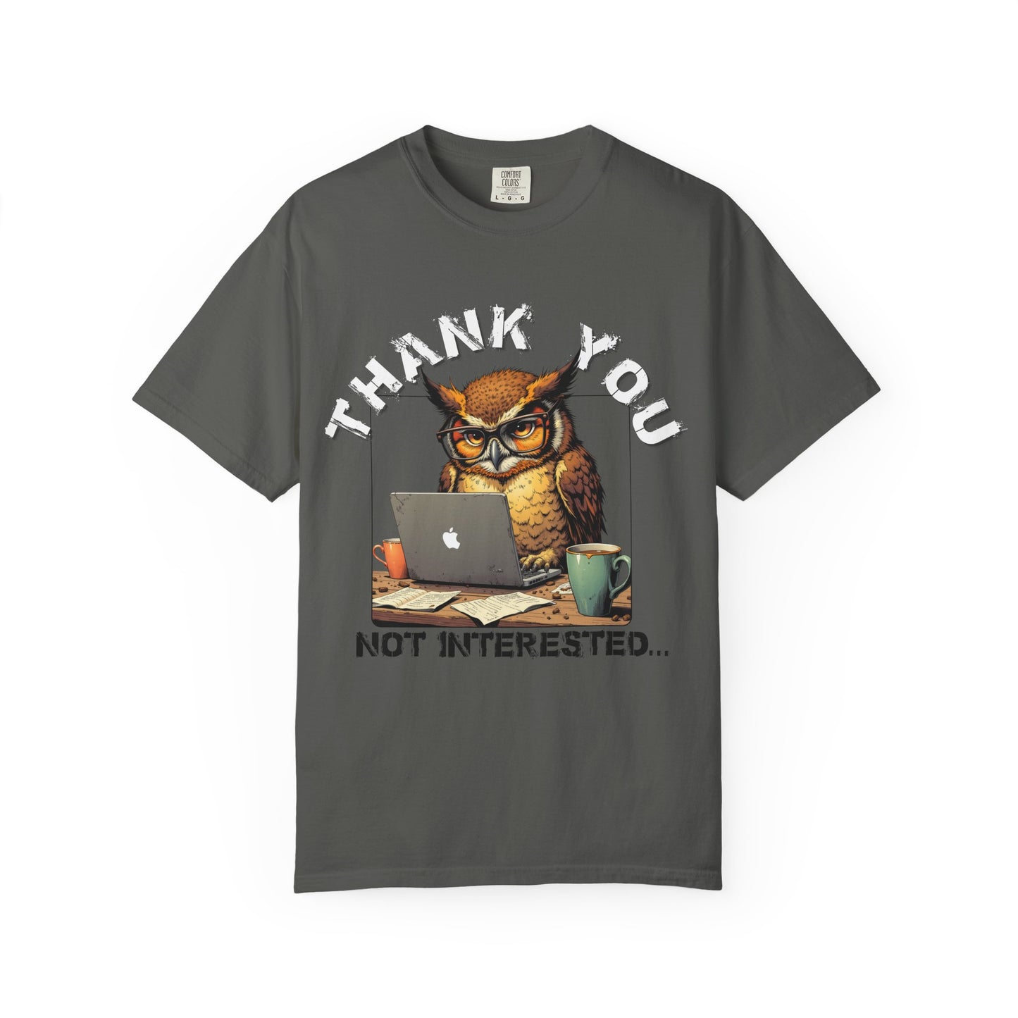 Owl 'Thank You, Not Interested' Graphic T-Shirt