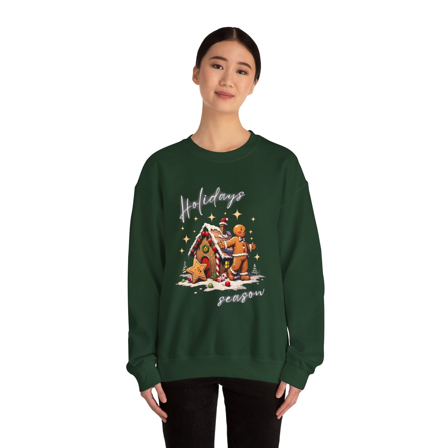 Holiday Season Gingerbread Crewneck Sweatshirt