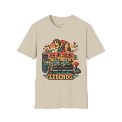 Raised Without Wi‑Fi T-Shirt — Retro 'Legends' Vintage Graphic Tee