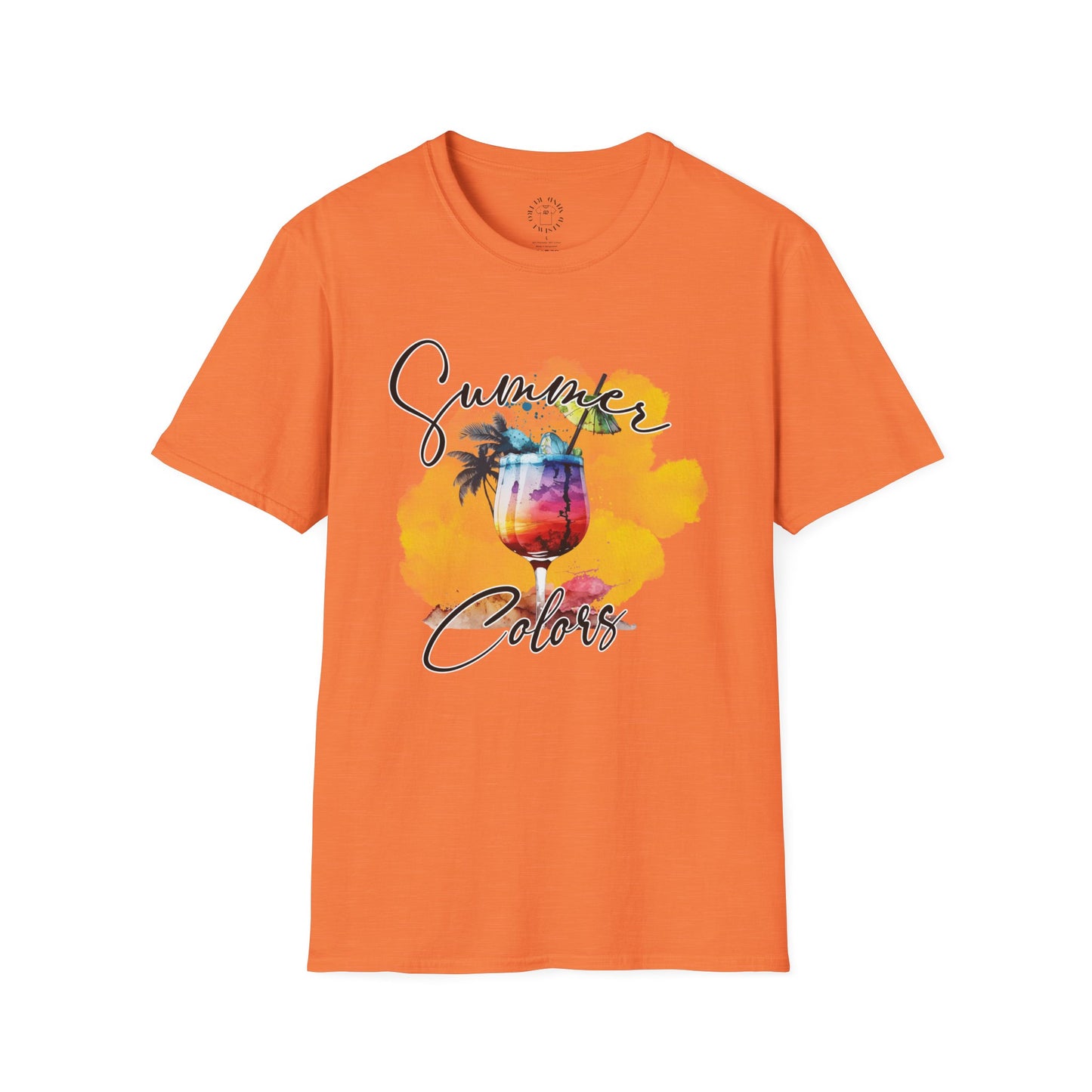 Summer Colors T-Shirt, Unisex Tee for Beach Days, Vacation Style, Summer Outing, Travel Shirt, Gift for Him/Her
