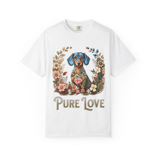Pure Love Dog T-Shirt | Unisex Garment-Dyed Tee for Pet Lovers