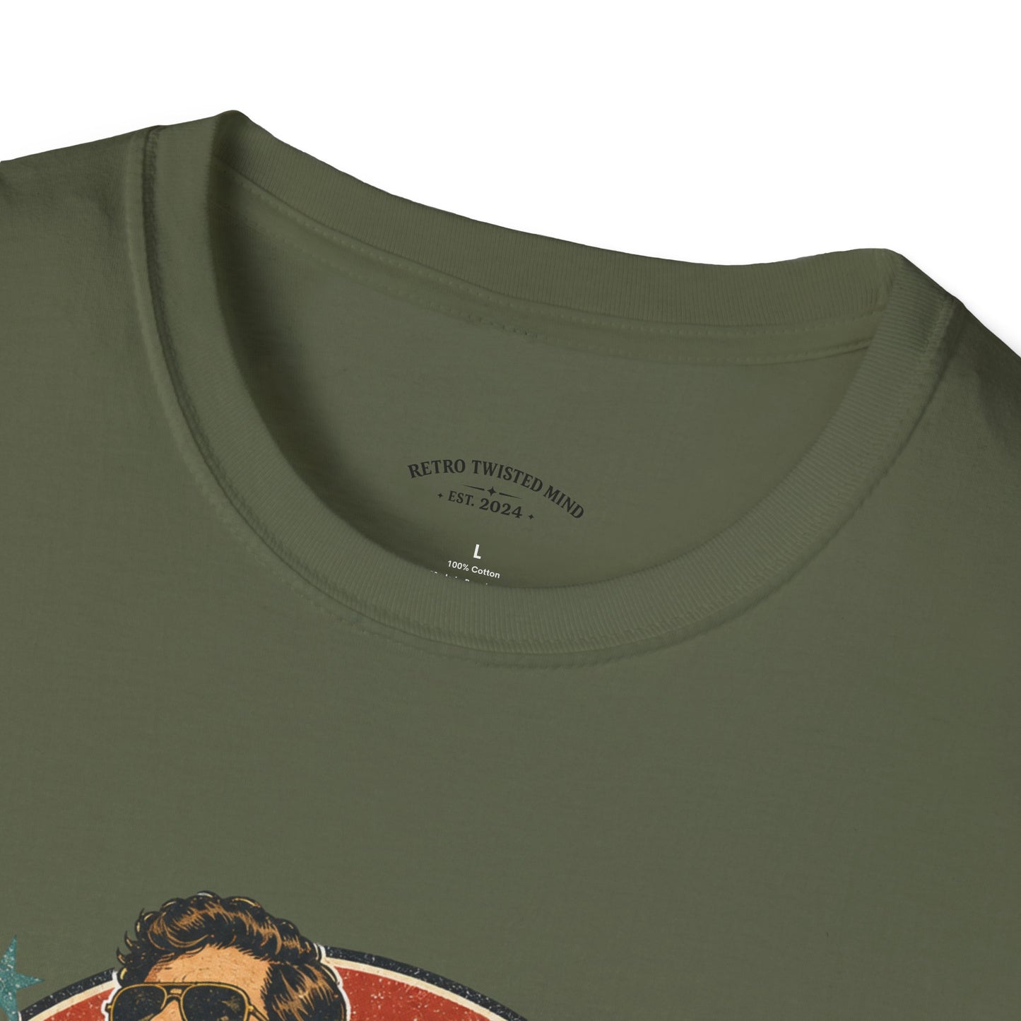 Vintage Human T-Shirt — Retro 70s Duo Graphic Tee