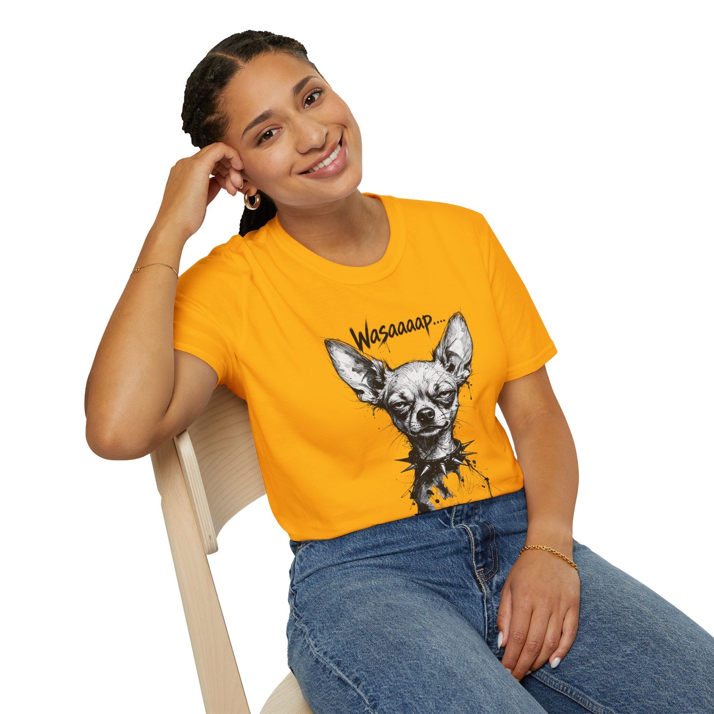 Chihuahua 'Wasaaaap' Graphic T-Shirt — Funny Dog Tee for Pet Lovers
