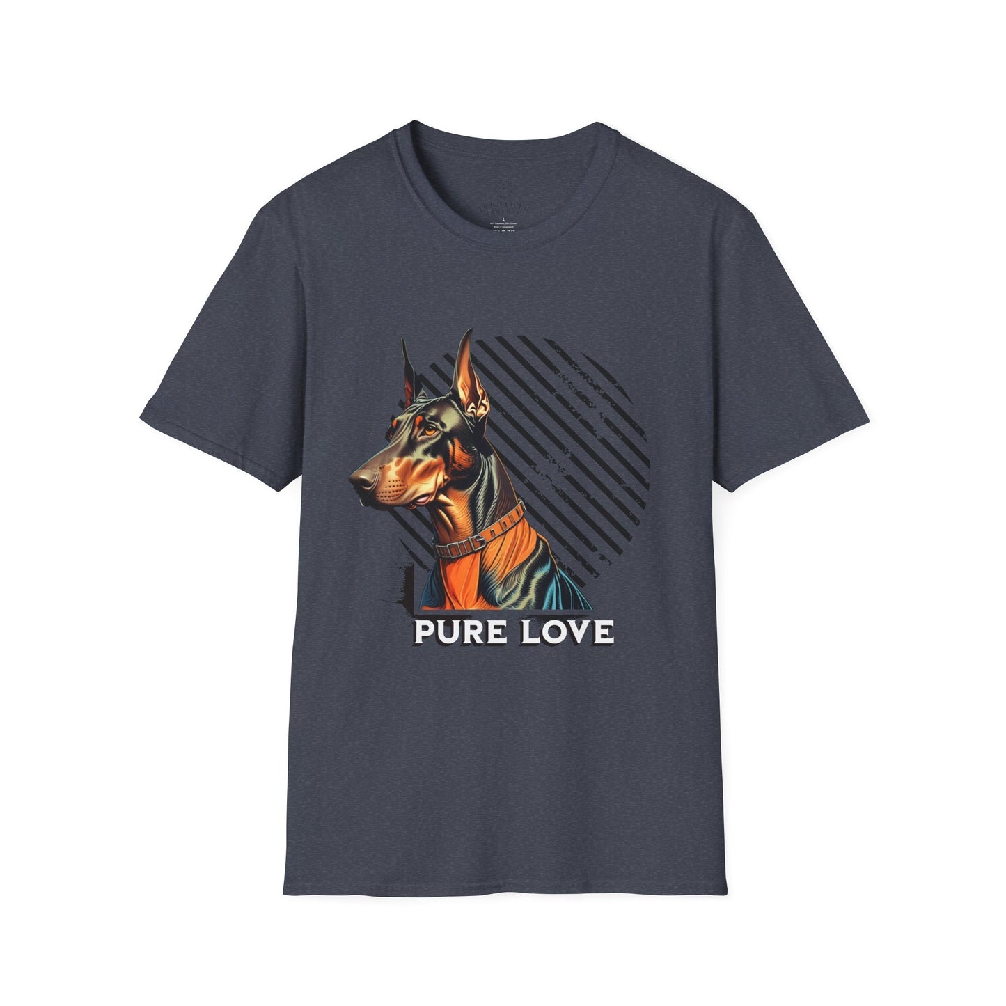 Pure Love Doberman Unisex Softstyle T-Shirt