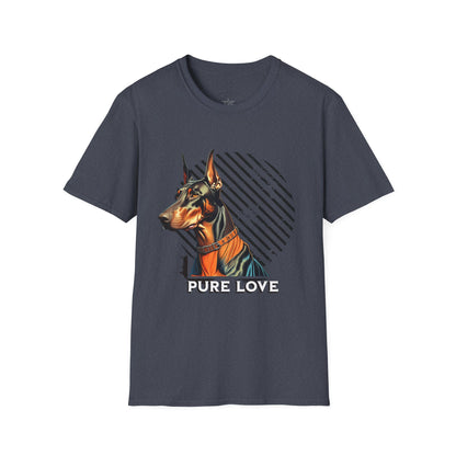 Pure Love Doberman Unisex Softstyle T-Shirt