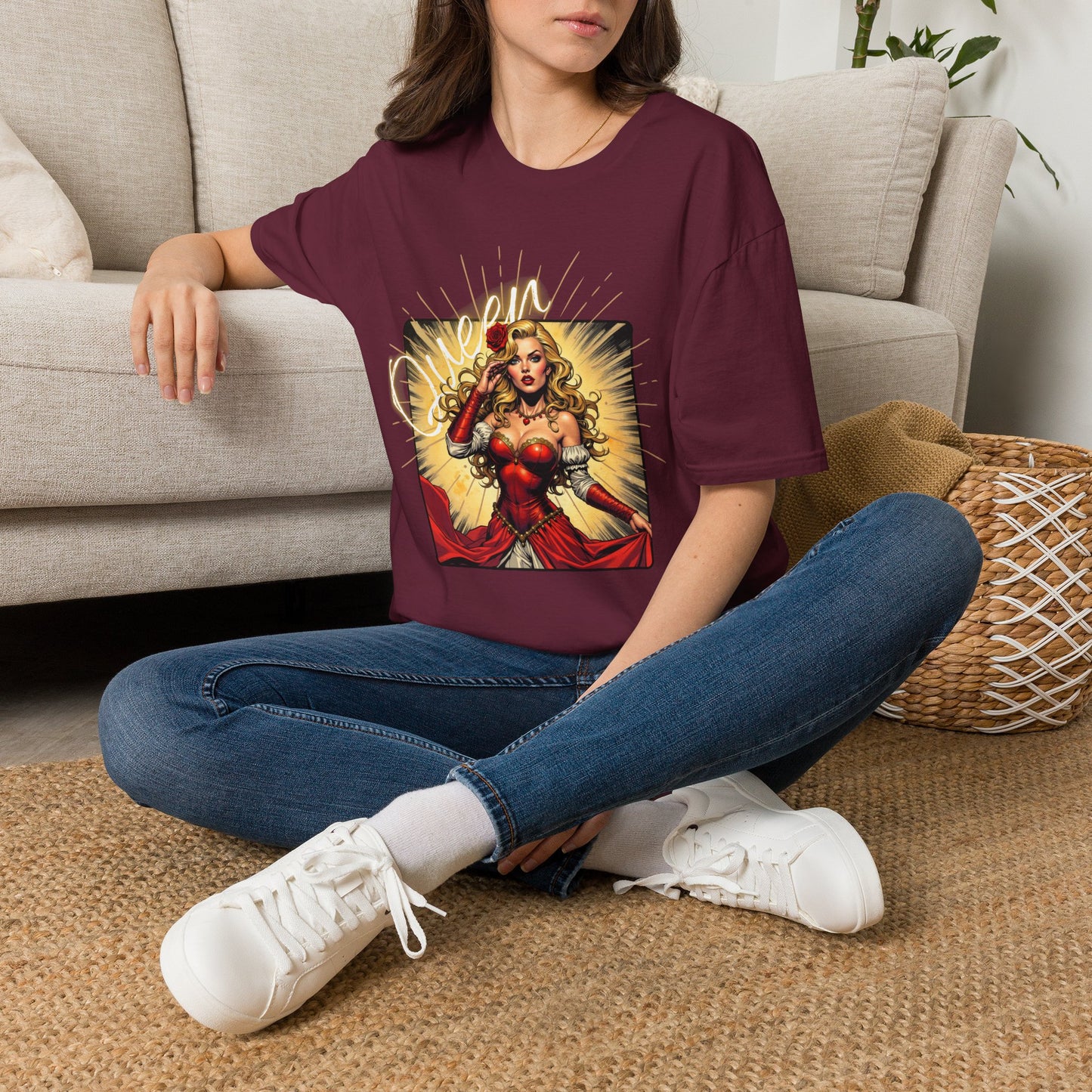 Empowered Women Unisex Softstyle T-Shirt - Bold & Confident Design, queen. girl