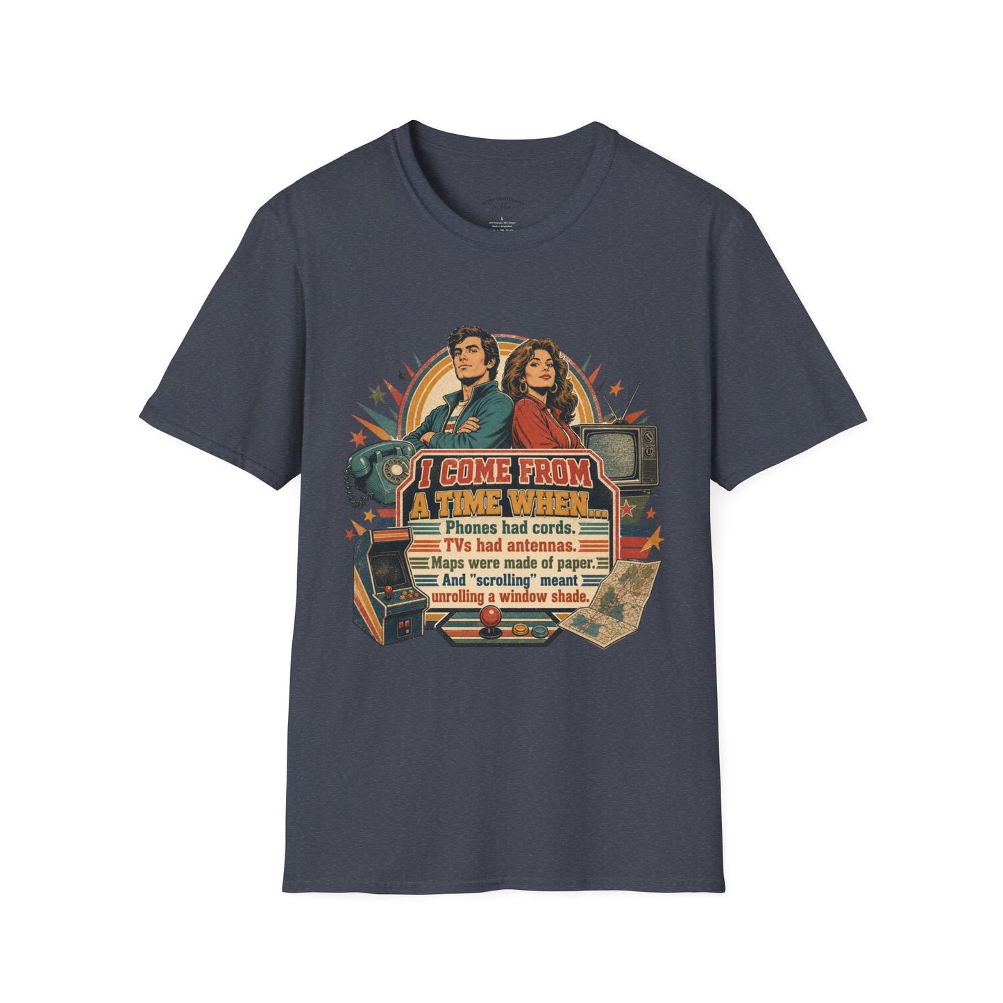 Vintage Road Trip T-Shirt — "I Come From A Time When" Retro Couple Graphic